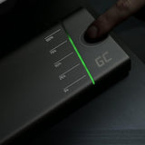Green Cell Bateria Externa GC PowerPlay Ultra 26800mAh 128W | 4-Port Power Bank Cargador Portátil, Carga Rápida QC USB, Power Delivery USB-C 65W | Compatible con MacBook, iPad, iPhone, Galaxy, Switch