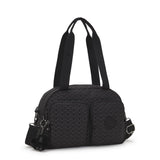 Kipling Cool Defea Bandolera Mediana, Signature Emb (Negro)
