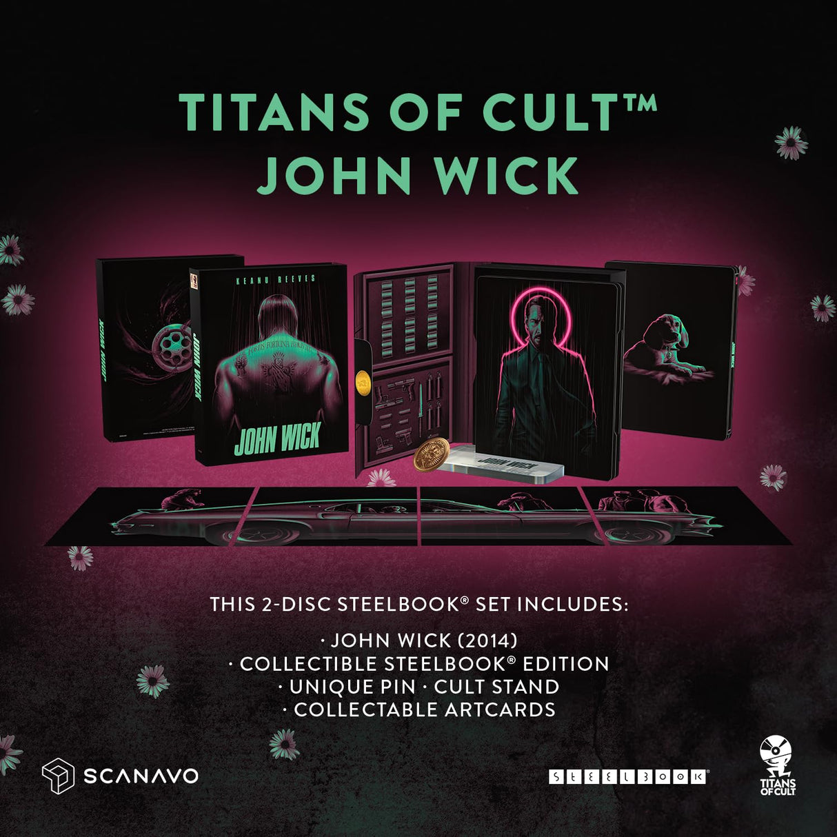 John Wick 10th Anniversary Titans of Cult [4K Ultra HD] [2014] [Blu-ray] [Region Free]