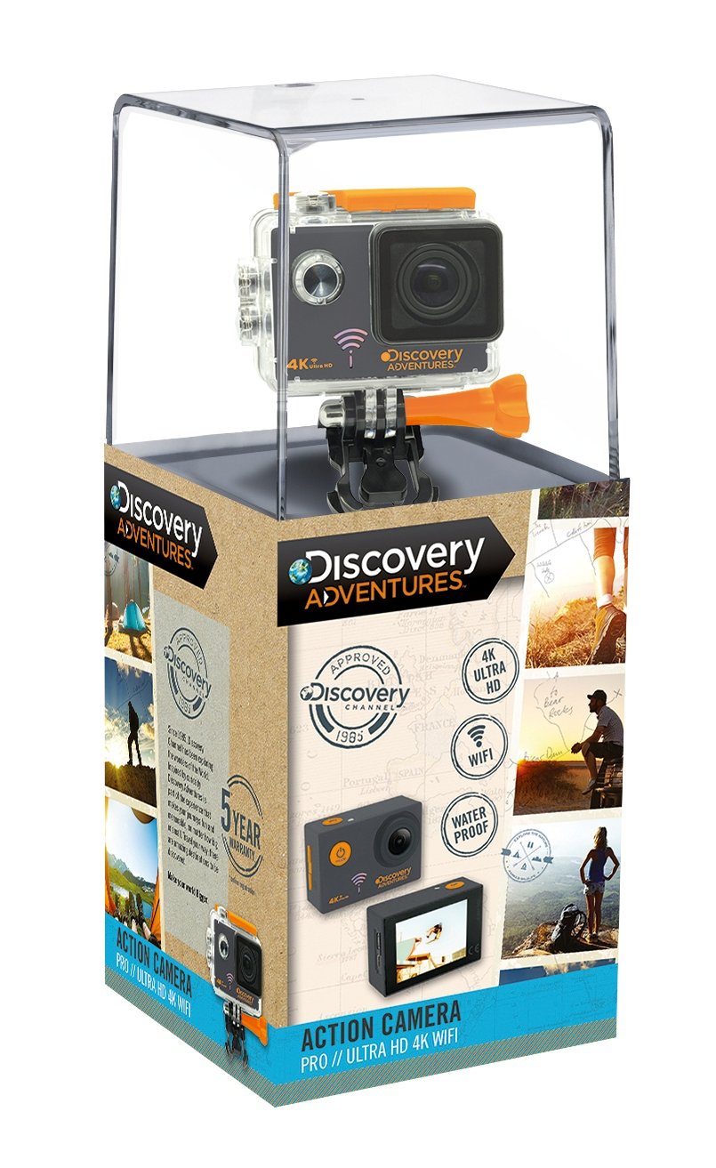 Discovery Adventures 4 K Ultra HD WiFi Cámara de acción, 12 MP