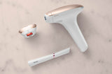 Philips Lumea Serie 7000, dispositivo de depilación IPL, alternativa de depilación láser, con recortadora compacta satinada, 2 accesorios para cuerpo y cara, modelo BRI921/00