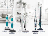 Leifheit Mopa a vapor CleanTenso Power 2.0 contra bacterias y gérmenes, limpiador de vapor de calentamiento rápido, limpiasuelos con regulación gradual