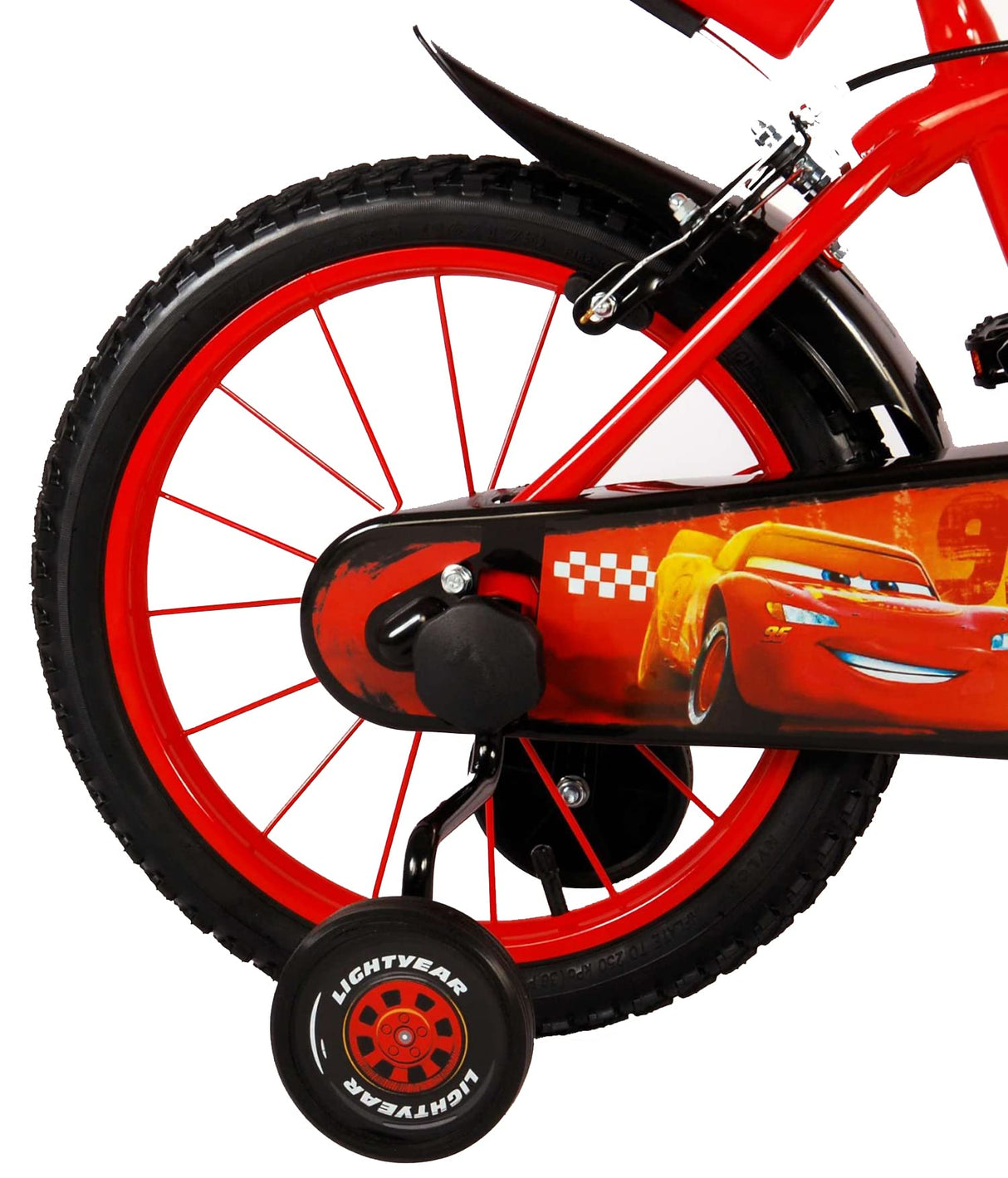 albri Bici Da Bambino Pollici Di Bicicleta de niño de 16 Pulgadas de Cars, Adultos Unisex, roja