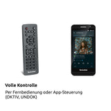 TechniSat DIGITRADIO 586 - Radio híbrido Dab+ (Radio por Internet, FM, Bluetooth, Spotify, Carga inalámbrica, Control por App, Pantalla OLED, USB, CD,MP3, AUX, 20 W, Equipo Compacto, Control Remoto)