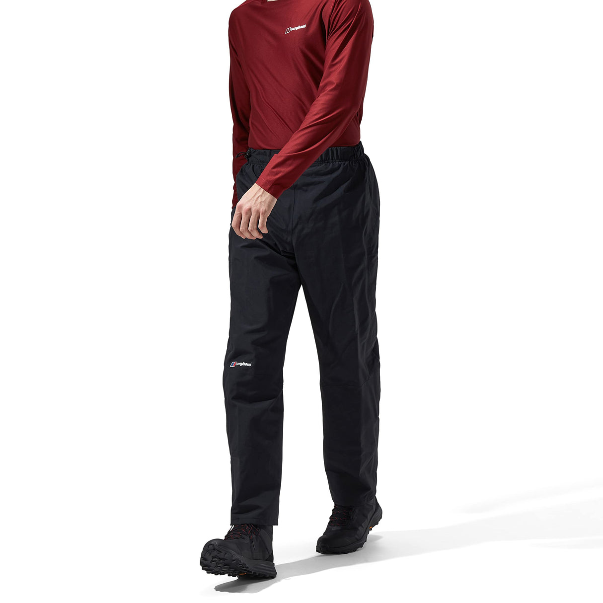 Berghaus 422077BP6 Pantalones para Caminar, Hombre, Black/Black, 3XL