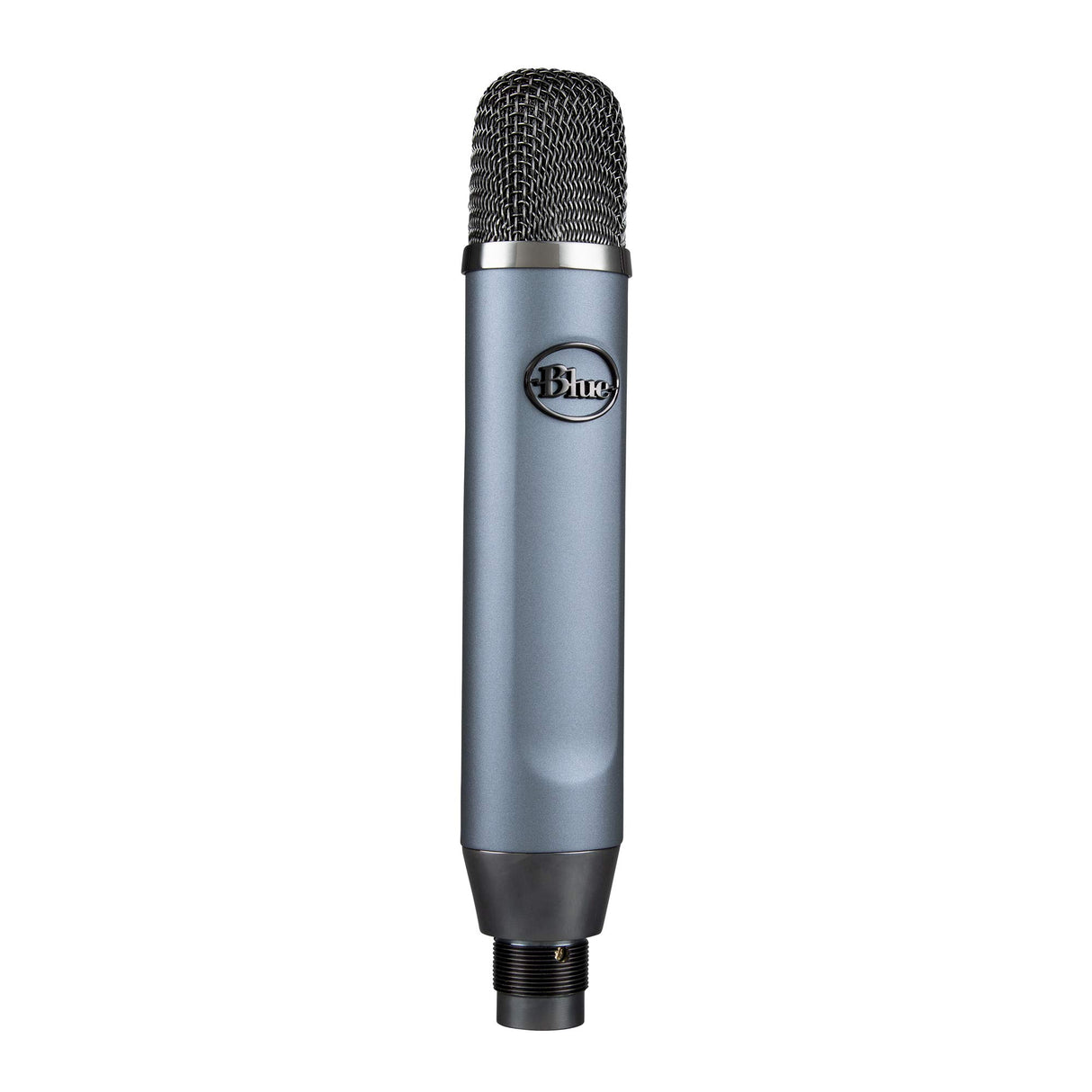 Blue Ember XLR Micrófono condensador para grabación, Podcasting y transmisión, Cápsula cardioide personalizada y Soporte de micrófono - Gris