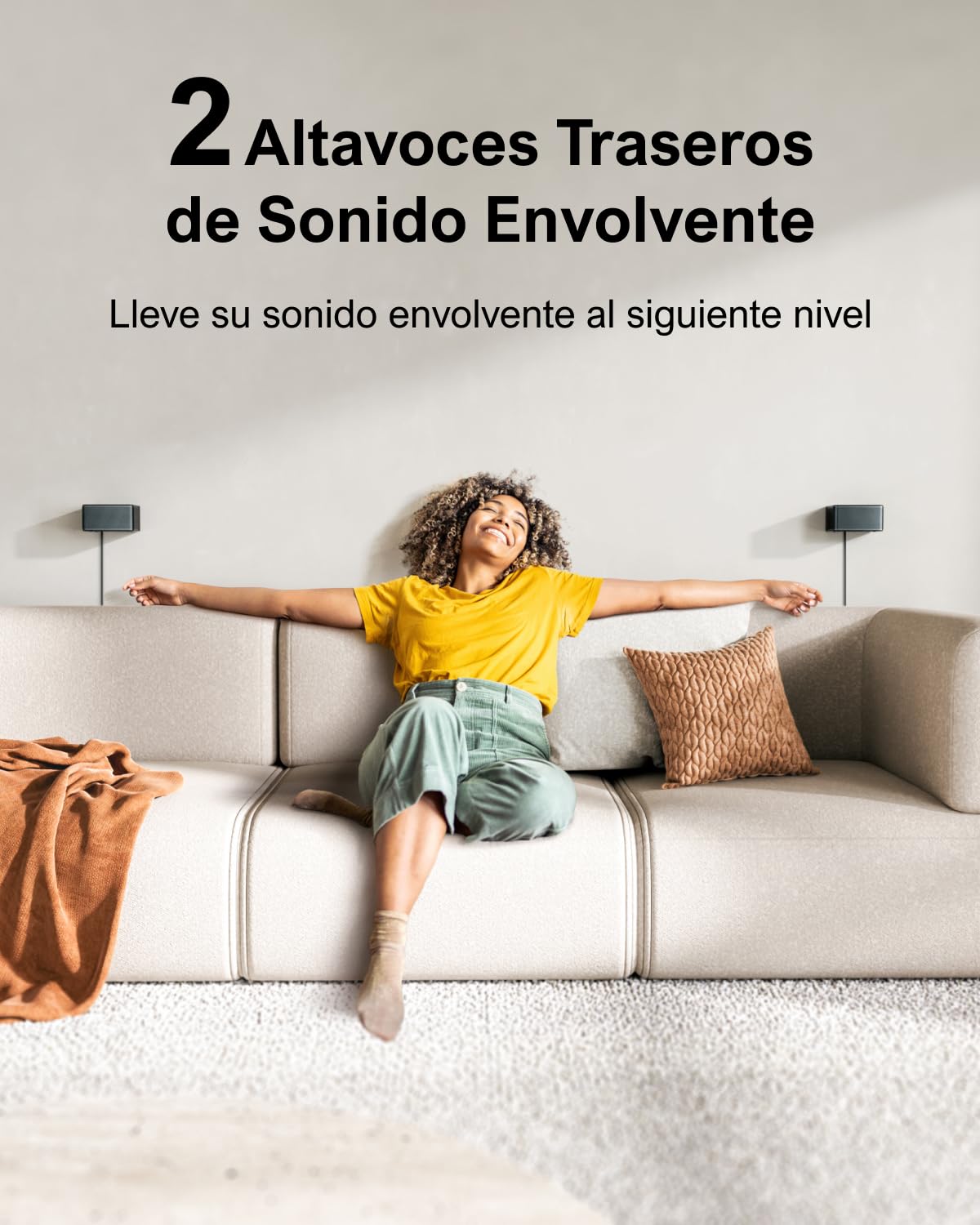 ULTIMEA 7.1 Barra de Sonido Surround Virtual, 8 Altoparlantes de Alto Rendimiento, Subwoofer Inalámbrico de 6.5", con Control a través de App, Sistema de Audio para Home Cinema, Poseidon D70