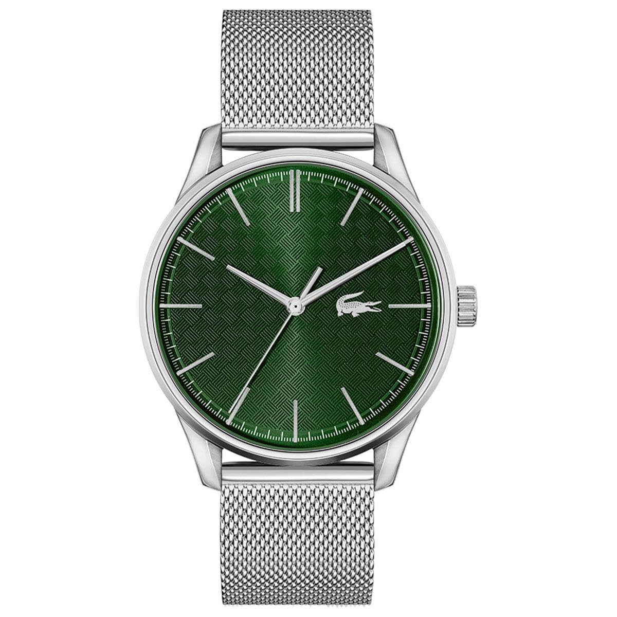 Lacoste Reloj Analógico de Cuarzo para Hombre Colección Vienna con Correa de Malla de Acero Inoxidable Plateada - 2011189