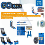 Pferd Juego de 5 Limas Handy de Diamante de Diferentes Formas Df2627 D126, Longitud 215 millimeters, Grano Diamante D 126, en Estuche de Plástico