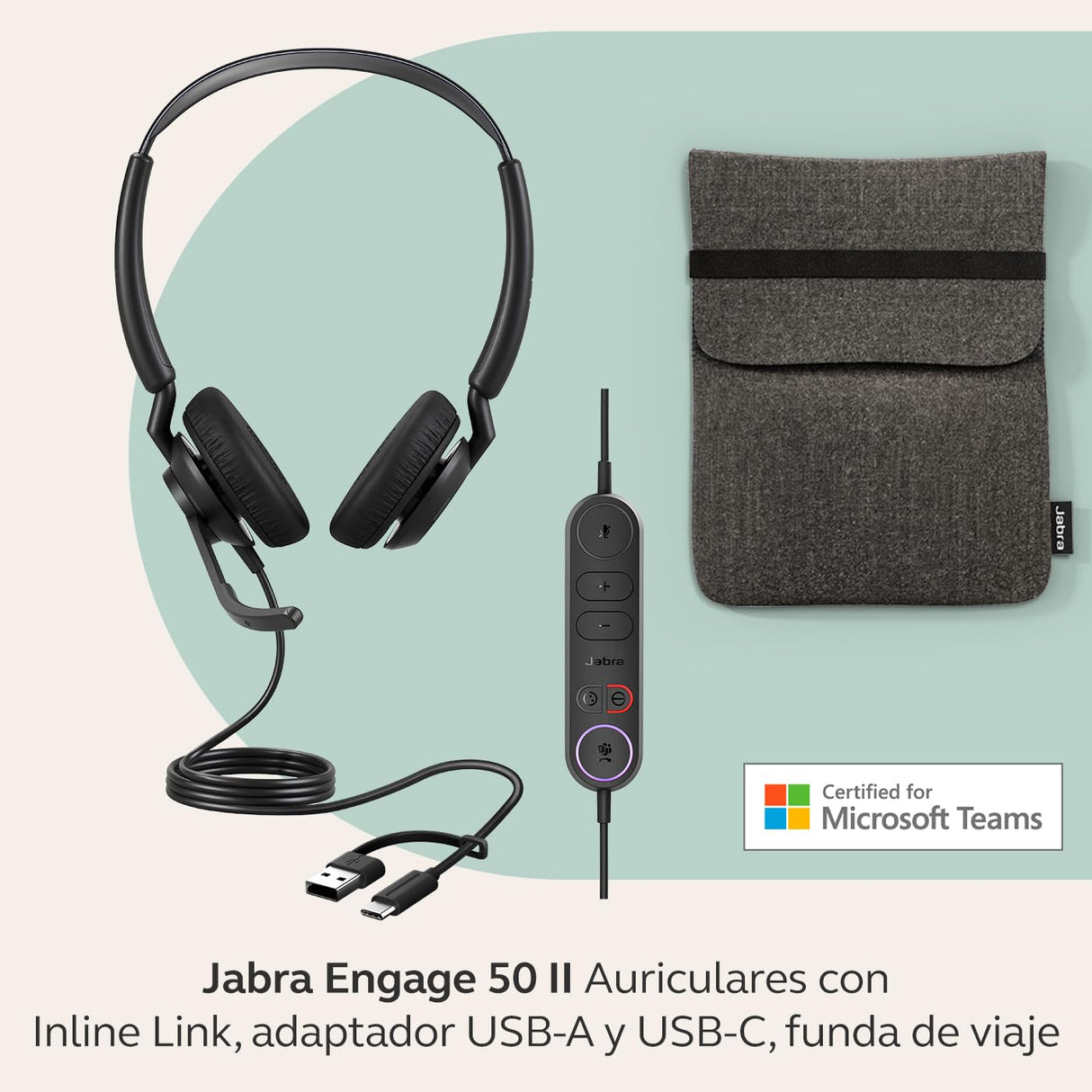 Jabra Engage 50 II Link Stereo USB C/A MS - Stereo (5099-299-2169)