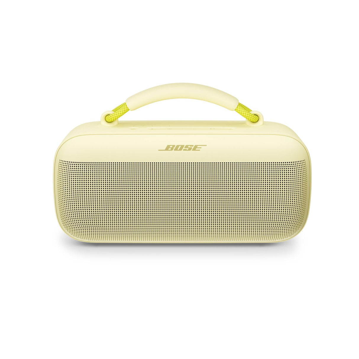 Bose SoundLink MAX, Altavoz portátil con Bluetooth para Exterior con Graves potentes, Resistente al Agua estéreo con Bluetooth y conexión USB-C, hasta 20h de autonomía, AUX de 3,5 mm, amorillo limón