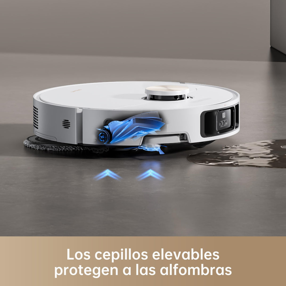 dreame X40 Ultra Complete Robot Aspirador y Fregasuelos, 12.000 Pa Succión, con Mopa Extraíble y Elevable, 70℃ Fregona Autolimpiable, Cepillo Lateral Extensible y Elevable, Detección Suciedad