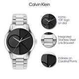 Calvin Klein Reloj Analógico de Cuarzo para Hombre y Mujer Colección Iconic Disponible con Pulsera de Acero Inoxidable en Enlace o en Malla