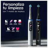 Oral-B iO 10 Cepillo de Dientes Eléctrico Negro, + 1 Cabezal y 1 Estuche Cargador de Viaje, Diseñado por Braun