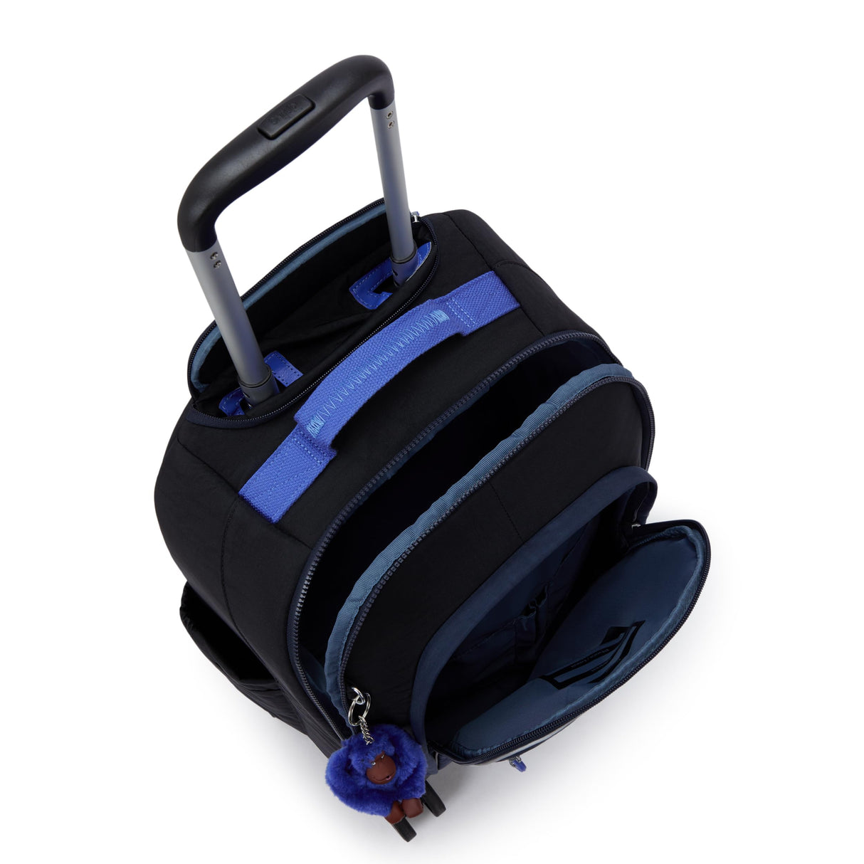 Kipling New Zea, Mochila Grande con Ruedas, Azul (True Block)