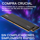 Crucial Pro RAM DDR5 64GB (2x32GB) 5600MHz, Intel XMP 3.0 / AMD Expo, PC Memoria - CP2K32G56C46U5