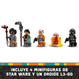 LEGO Star Wars 75393 Caza Tie y ala-X Fusionados - Juguete de Construcción con 2 Naves Estelares - 4 Minifiguras y Figura de Droide - Regalo para Niños de 9+ Años y Fans