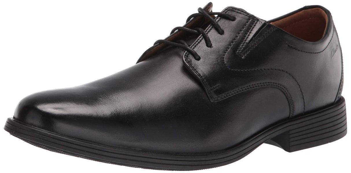 Clarks Whiddon Plain, Zapatos Oxford para Hombre Black Leather 555554, 48 EU