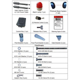 VEVOR Abridor Automático de Puerta Batiente Doble Largo de 18 pies Abridor de Puerta Automátio 880 libras con Control Remoto Empujar/Tirar Para Abrir Abridor de Puerta Batiente Doble 16 mm/s