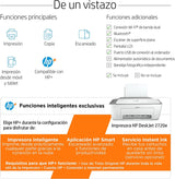 HP DeskJet 2720e - Impresora Multifunción, 6 meses de impresión Instant Ink con HP+