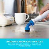 BLACK+DECKER Mopa a Vapor con Cable 1300W 12 Accesorios, Blanco/Azul Cielo, FSMH1321JSM-QS