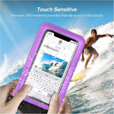 Sovica Funda Impermeable Compatible con Xiaomi Mi A2 Certificado IPX8 Funda acuatica Bolsa Sumergible Waterproof Case (Violeta)