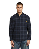 G-STAR Bristum 2.0 Slim Shirt Camiseta, India Ink Toby Check D23553-d748-h520, M Hombres