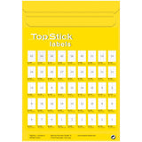TopStick 8718 Etiquetas universales A4 grande, paquete de 10 (210 x 148 mm, 1000 hojas, papel, mate) autoadhesivas, imprimible, pegatinas de dirección permanentes, 2000 adhesivos blancas