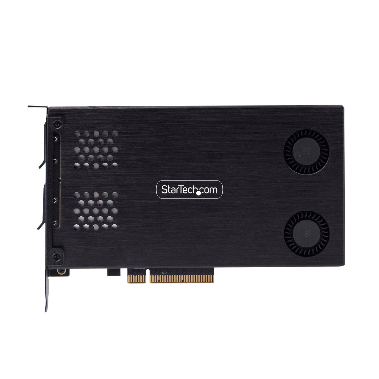 StarTech.com Tarjeta Rack Móvil de 2 Bahías para SSD NVMe M.2 a PCIe x8 - Requiere Bifurcación - Intercambio en Caliente