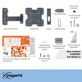 Vogel's TVM 3225 Soporte TV Giratorio para televisores de Entre 19 a 43 Pulgadas, Máx 15 kg, Gira hasta 120º, Inclinable hasta 20º, Soporte para TV máx. VESA 200x200, Compatibilidad Universal