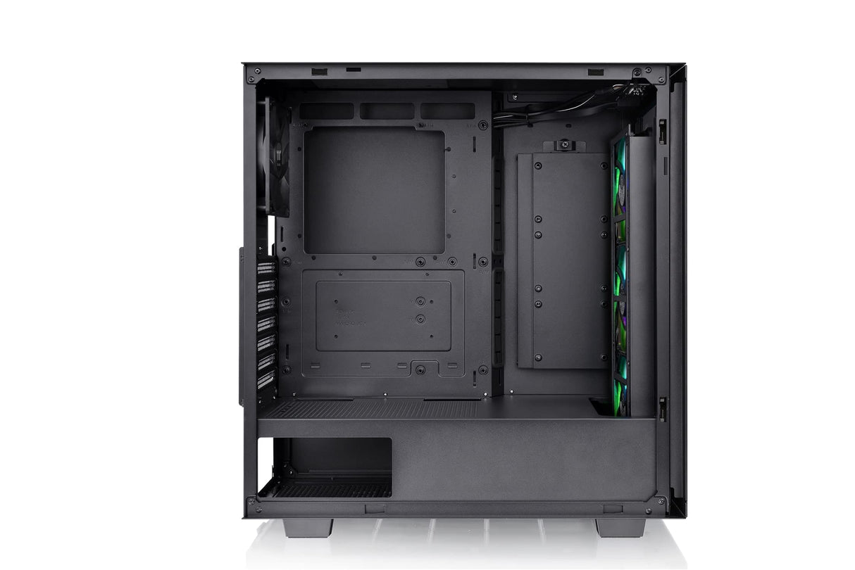 Thermaltake V350 TG ARGB Air Black | PC-Chassis | Mid-Tower-ATX-Case | Vidrio Templado de 4 mm | 4 Ventiladores Incluidos | Negro