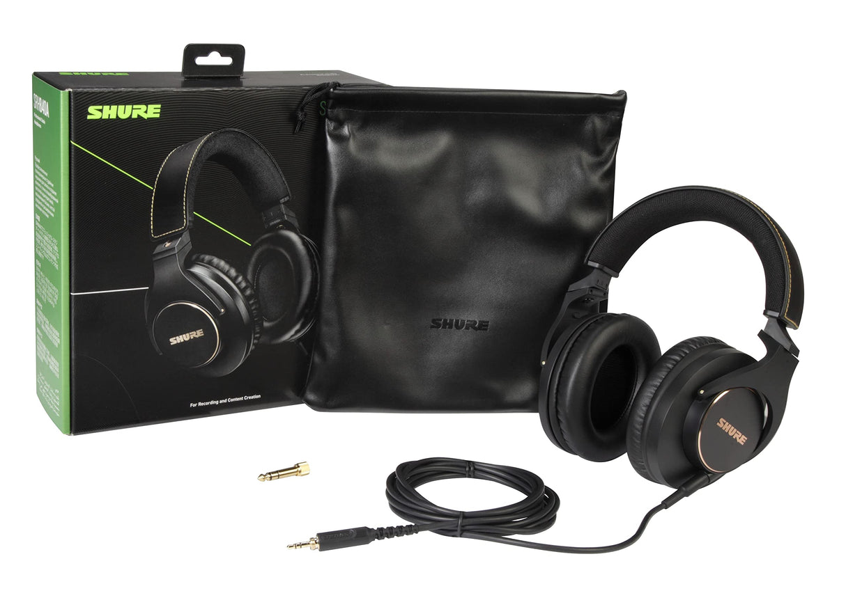 Shure SRH840A Auriculares con Cable de oído para Escuchar y monitoreo crítico, Profesionales, Sonido detallado, diseño Ajustable y Plegable
