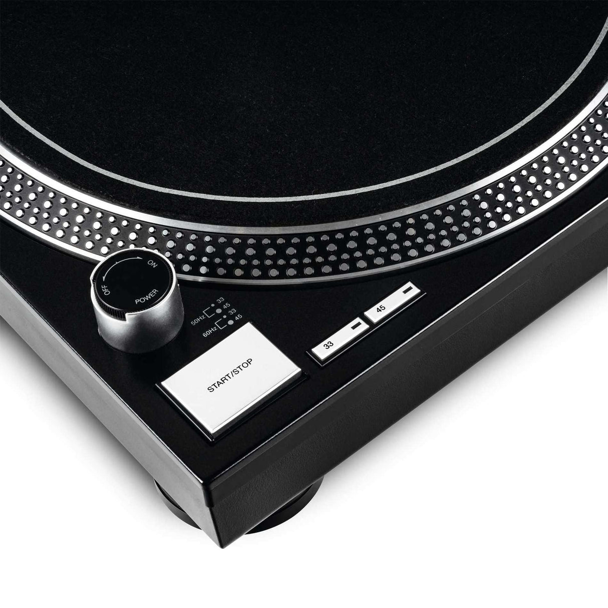 Reloop RP-1000 MK2 - Tocadiscos con transmisión por Correa para DJ y HiFi, Rango de variación Pitch +/-10%, Negro