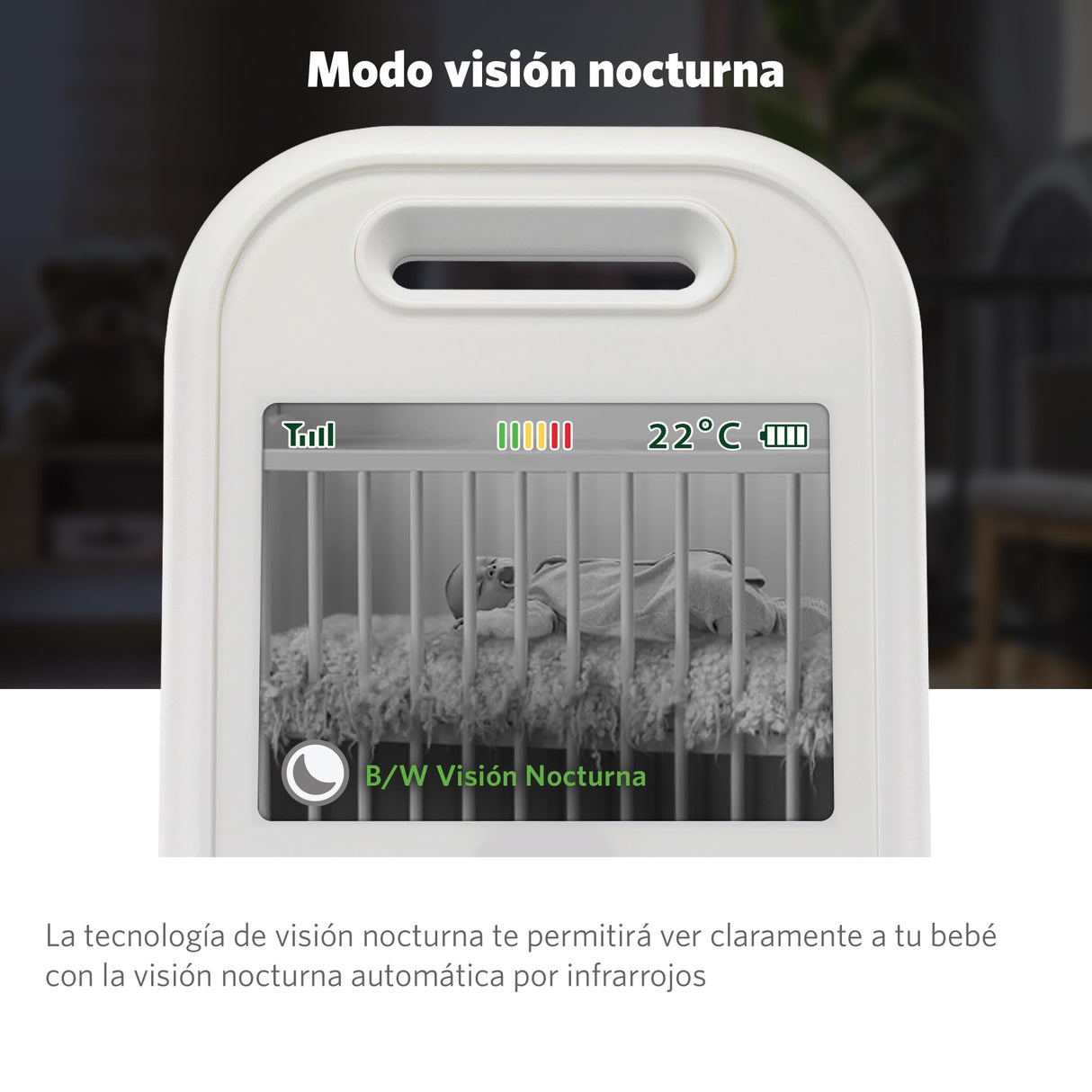 LeapFrog LF2513 with Macchina Photografica, Pan and Tilt Video, 2.8 Polici Display, Visione nottura, portata 300 m, 12H Long Battery Life, Sonno Lenitivo Canzoni