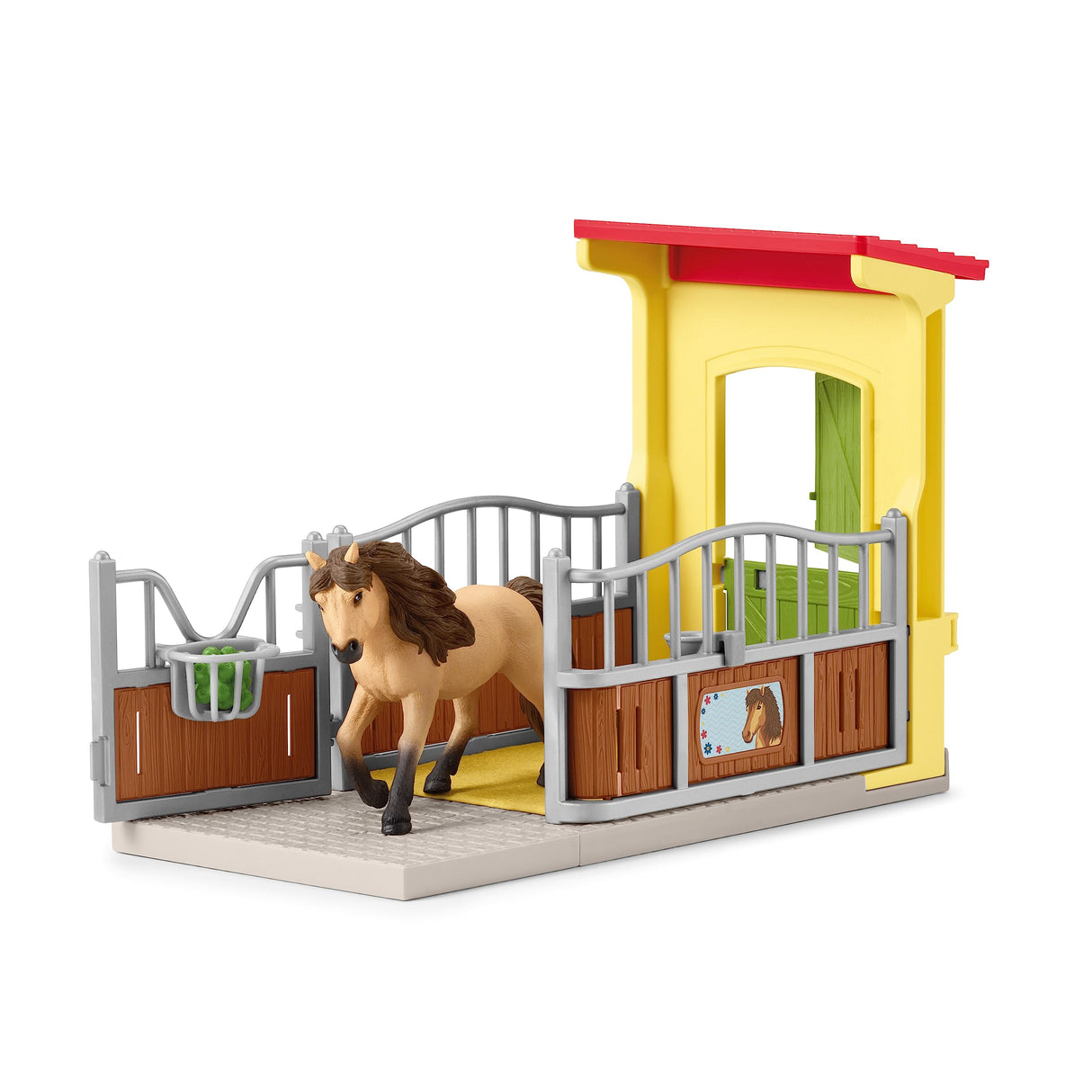 Schleich 72224 Establo con gallinero y Box para Ponis, a Partir de 3 años, Farm World - playset, 86 x 13 x 33 cm