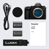 Panasonic LUMIX DC-S5 II, Cámara Sin Lente De Marco Completo, Sin Espejo,4K 60P y 6k 30P Grabación, Pantalla Movible, Wi-Fi, Phase Hybrid AF 779 Puntos, IS Activo, Batería De Repuesto, Negro