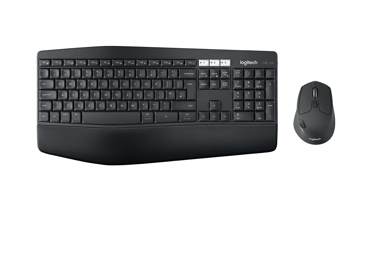 Logitech MK850 Combo Teclado y Ratón Multidispositivo, Disposición QWERTY Inglés Reino Unido , Negro