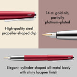 Lamy studio pianored pluma- cuerpo metálico elegante - plumín de oro de 14 quilates, parcialmente platinado en EF - cartucho de tinta T 10 blue incl.