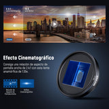 NEEWER 1.55x Lente Anamórfica Azul Compatible con iPhone, Android y Samsung Accesorios Cámaras Teléfono con Clip Rosca 17mm y Aro Adaptador Filtro 58mm, Efecto Cine Pantalla Ancha, LS-43 Ultra