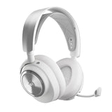 SteelSeries Arctis Nova Pro Wireless Blanco - Cascos Gaming Inalámbricos Multisistema - Controladores magnéticos de neodimio - Cancelación de ruido - Infinity Power System - PC, PS5, Switch 2, Móvil