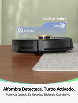 Vexilar W9 Robot Aspirador y Fregasuelos,Potente Succión de 5000Pa, Robot Aspirador con Navegación Láser, Mapa Inteligente Multicapa, Larga Autonomía, Adecuado para Suelo, Alfombras, Pelo de Mascotas