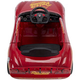 Coche eléctrico para niños Huffy Disney Rayo Mcqueen, Coche motorizado 6v Rayo Mcqueen Rojo.