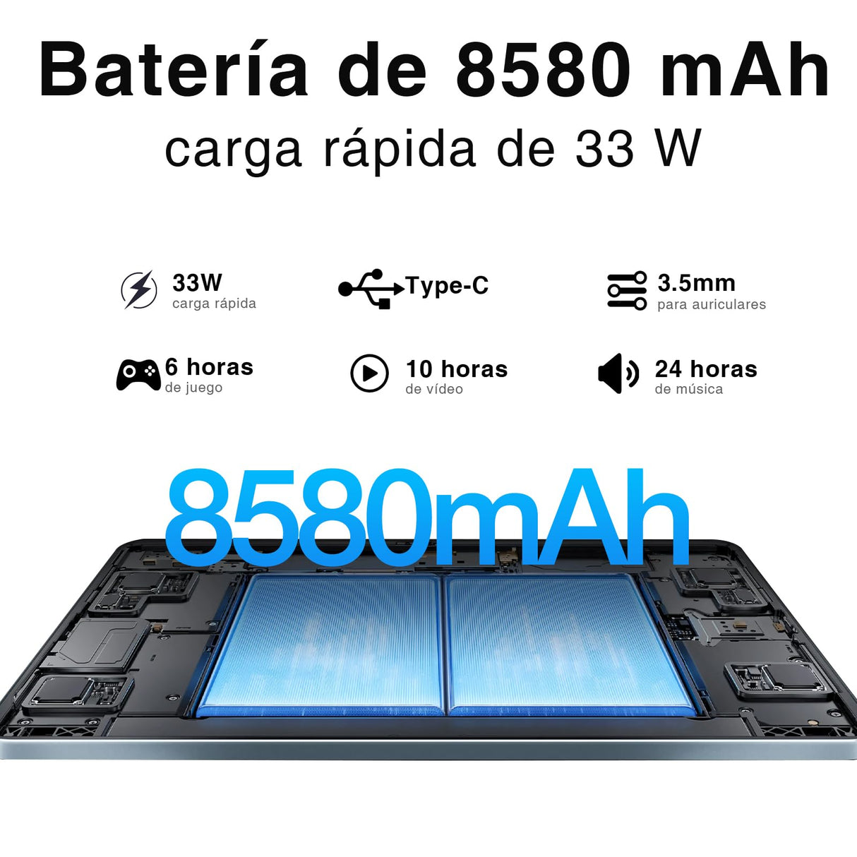 DOOGEE T30 Pro Tablet 11 Pulgadas 2.5K Full HD 1600 * 2560/15 GB RAM + 256 GB ROM(2TB)/Helio G99 2.2GHz/8580mAh Tablet Android/20MP/Dual 4G LTE+5G WiFi/Type-C