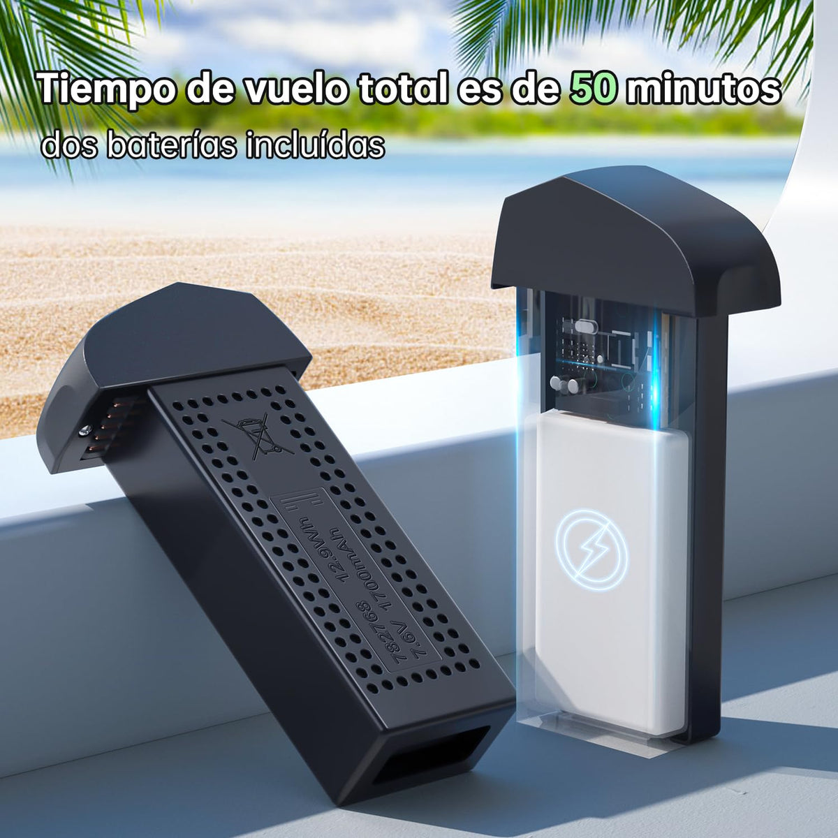 Loolinn | Dron con Cámara 4K para Principiantes como Regalo - Menos de 250g, 50 Minutos de Vuelo,2 Baterías, Fotos en 4K,Videos en 2K, Retorno Inteligente GPS, Marcado C0- Dron GPS (Ideal para Regalo)