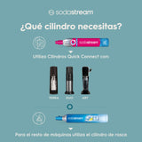 SodaStream Art - Máquina Gasificadora de Agua, con 1 Botella Fuse de 1 L de Plástico Reutilizable y 1 Cilindro de Gas Quick Connect, Hasta 60L de Agua con Gas, Diseño Elegante, Uso Fácil, Color Negro