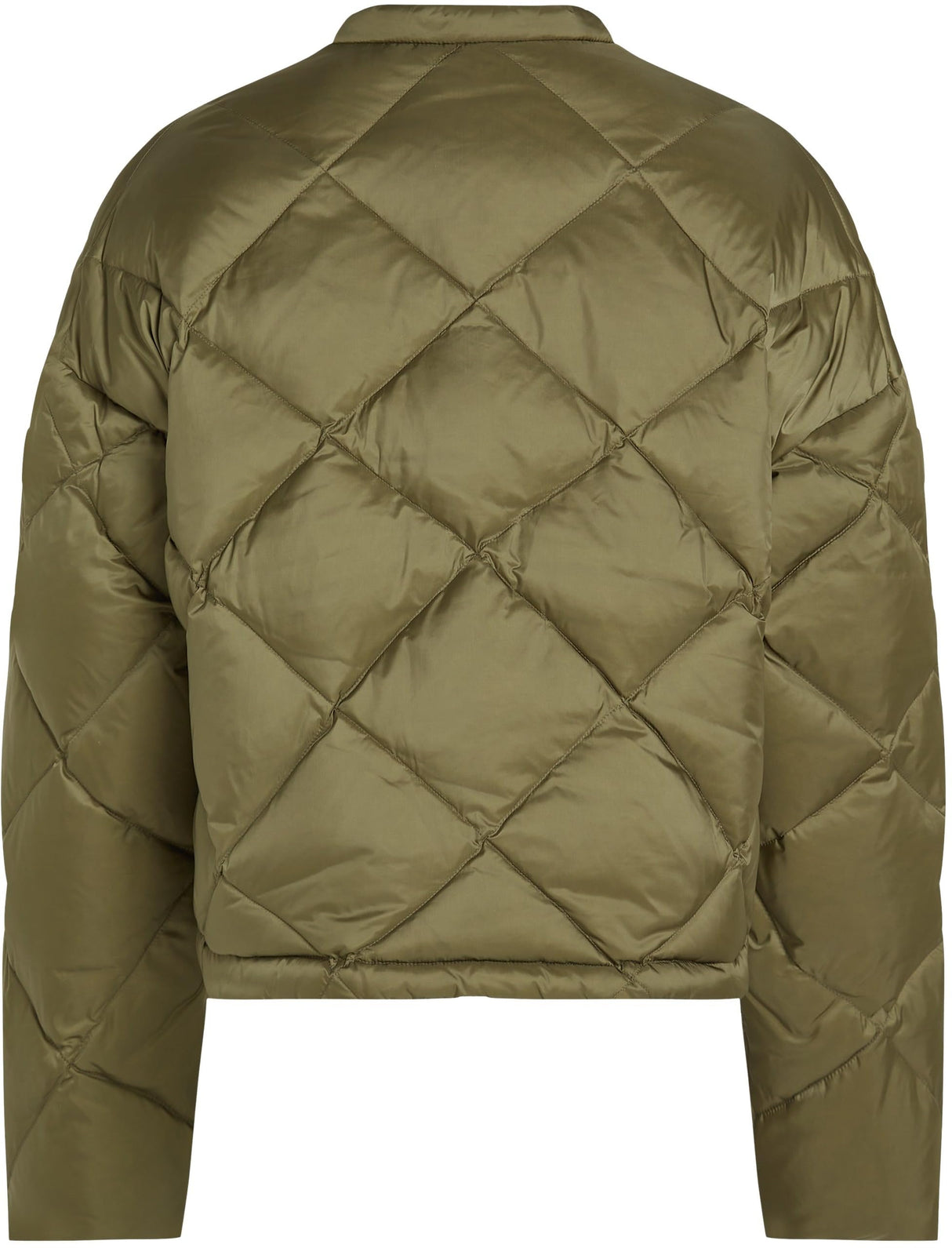 Tommy Hilfiger Chaqueta Bomber Mujer Casual Quilted Down acolchada, Verde (Utility Olive), M