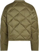 Tommy Hilfiger Chaqueta Bomber Mujer Casual Quilted Down acolchada, Verde (Utility Olive), M