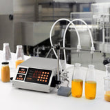 VEVOR Máquina Automática de Llenado de Líquidos Capacidad de Pesaje 5 a 650ml Llenadora de Botellas Bomba Peristáltica de Control Digital para Leche, Agua, Vino, Bebidas, Salsa de Soja, Boquilla Doble