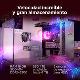 Lenovo LOQ Tower Gaming (AMD Ryzen 7 8745HX, NVIDIA GeForce RTX 5060, 16 GB RAM, 1 TB SSD, 26L, Wi-Fi 7, Sin Sistema Operativo) - Color Gris