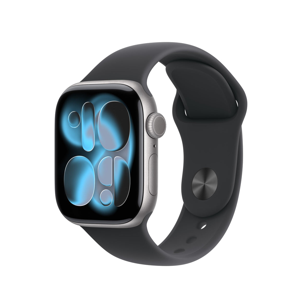 Apple Watch Series 11 GPS con Caja de Aluminio en Gris Espacial de 42 mm y Correa Deportiva Negra-Talla S/M.Calidad del Sueño,monitores de entreno y Salud,Pantalla Siempre Activa, Resistencia al Agua